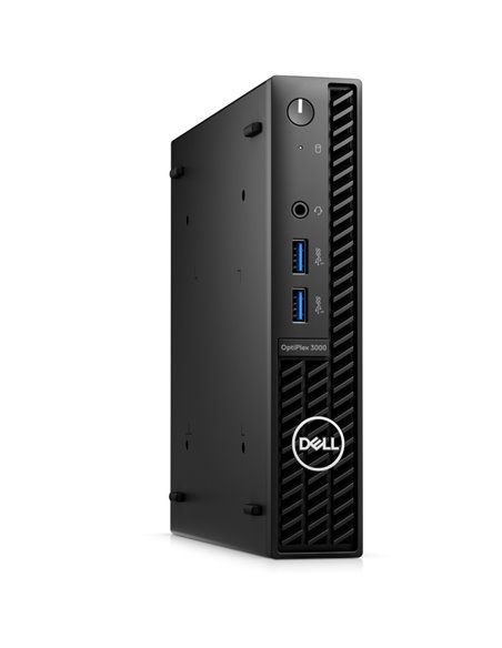 Desktop PC DELL OptiPlex 3000 MFF, Procesor Intel® Core™ i3-12100T 2.3GHz Alder Lake, Negru