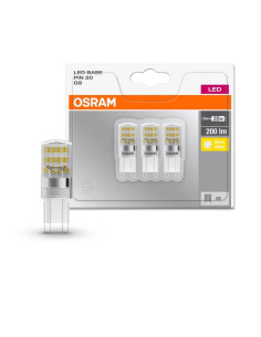 3 Becuri LED Osram Base PIN, G9, 1.9W (20W), 200 lm, lumina