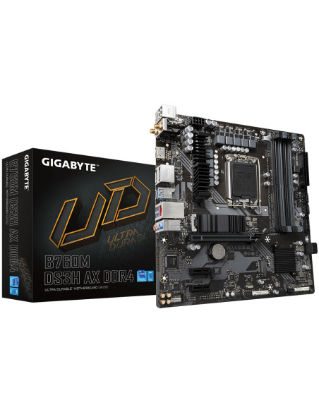 Placa de baza Gigabyte B760M DS3H AX DDR4 LGA1700, 4x DDR4 Placa de baza Gigabyte B760M DS3H AX DDR4 LGA1700, 4x DDR4