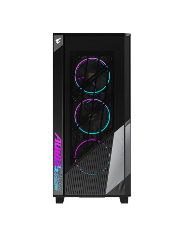 Carcasa Aorus C500 Glass Mid Tower, fara sursa, Mini ITX /