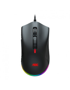 Mouse AOC GM530B, ergonomic, USB 2.0, 16000DPI, 7 butoane, RGB