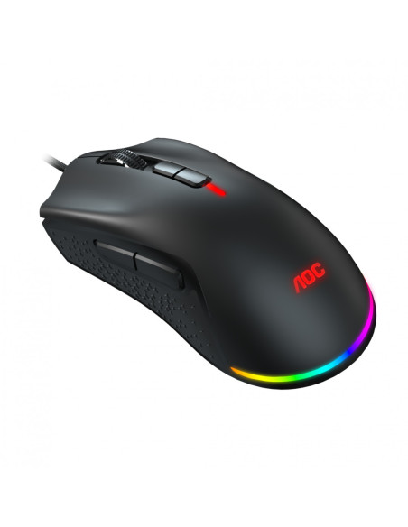 Mouse AOC GM530B, ergonomic, USB 2.0, 16000DPI, 7 butoane, RGB