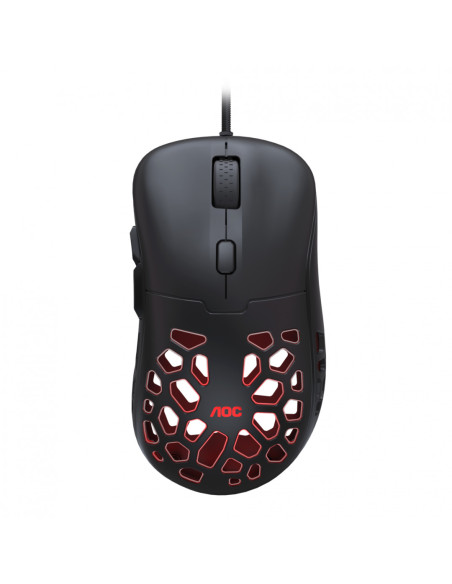 Mouse AOC GM510B, ergonomic, USB 2.0, 16000DPI, 6 butoane, RGB