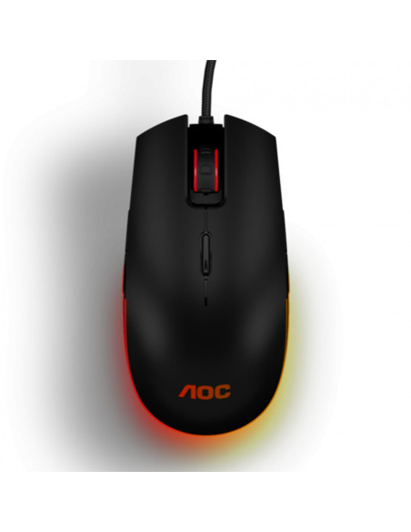 Mouse AOC GM500, USB 2.0, 5000DPI, 8 butoane, RGB, 1.8m,,GM500