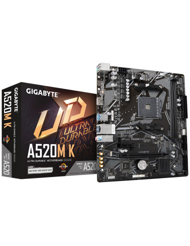 Placa de baza Gigabyte A520M K AM4,A520M K