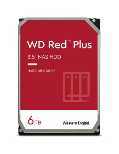 Hard disk WD Red Plus 6TB SATA-III 5400 RPM,WD60EFPX