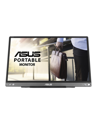 Monitor 15.6" ASUS MB16ACE, ZenScreen, Portable Monitor, IPS, 16 9, FHD 1920*1080, WLED, 5 ms, 178 178, 250 cd m2, 800 1, Flicke