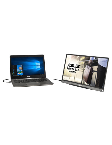 Monitor 15.6" ASUS MB16ACE, ZenScreen, Portable Monitor, IPS, 16 9, FHD 1920*1080, WLED, 5 ms, 178 178, 250 cd m2, 800 1, Flicke