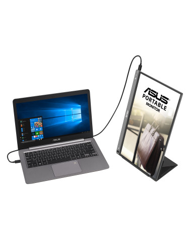 Monitor 15.6" ASUS MB16ACE, ZenScreen, Portable Monitor, IPS, 16 9, FHD 1920*1080, WLED, 5 ms, 178 178, 250 cd m2, 800 1, Flicke