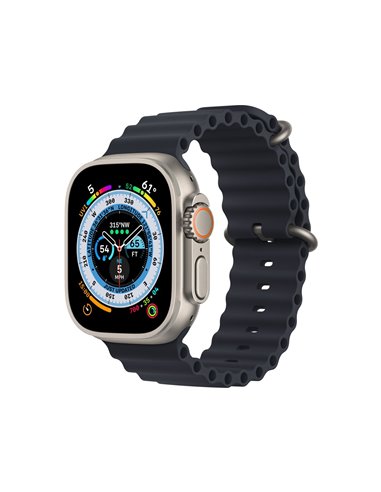 Apple Watch Ultra Cellular, 49mm Titanium Case with Midnight Ocean