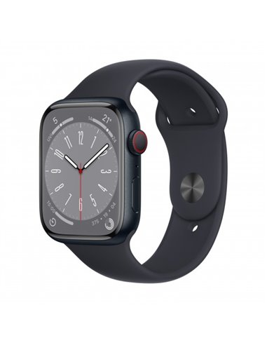 Apple Watch S8 GPS 41mm Midnight Aluminium Case with Midnight Sport Band -