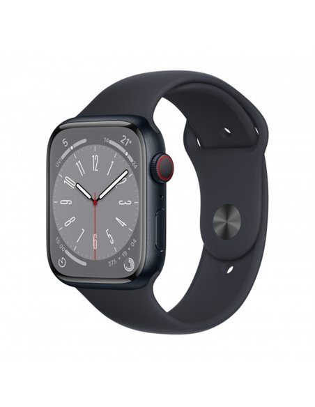 Apple Watch S8 GPS 41mm Midnight Aluminium Case with Midnight Sport Band -