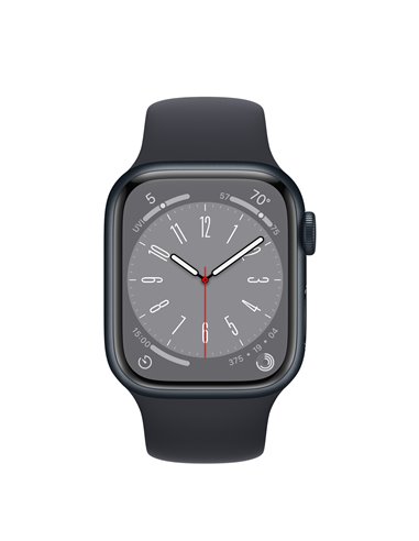 Apple Watch S8 GPS 41mm Midnight Aluminium Case with Midnight Sport Band -