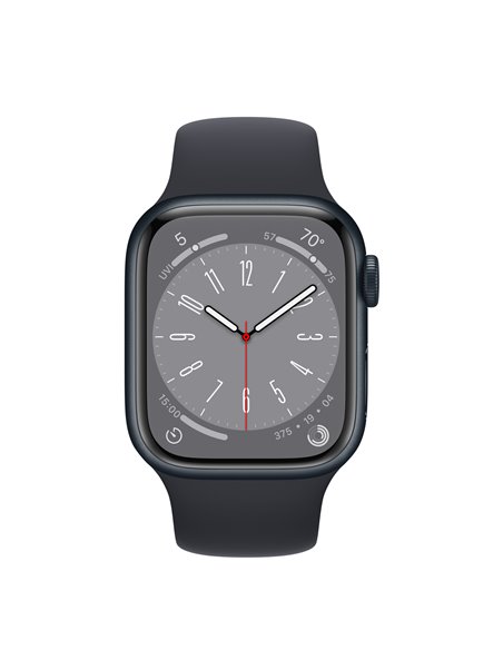 Apple Watch S8 GPS 41mm Midnight Aluminium Case with Midnight Sport Band -
