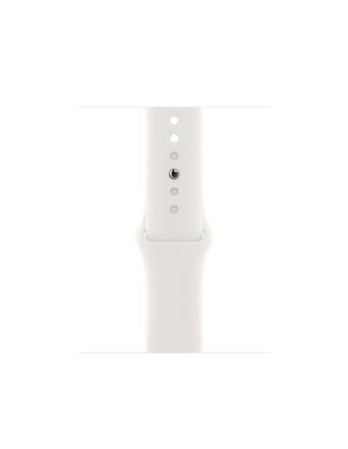 Ceas inteligent Apple Watch S8 GPS 41mm Silver Aluminium Case with White Sport Band