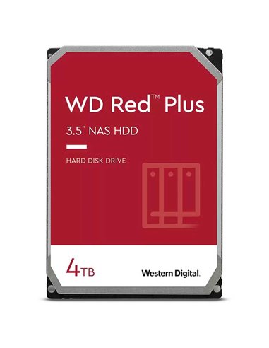 HDD intern WD, 3.5, 4TB, Red Plus NAS, 3.5, SATA3, 5400rpm,