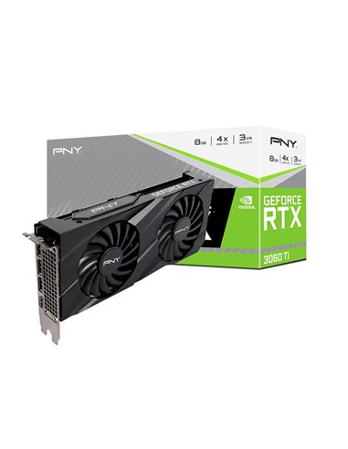 Placa video PNY GeForce RTX 3060 Ti VERTO DUAL, GDDR6, 256BIT, 3x DisplayPort, 1x HDMI, PCIe 4