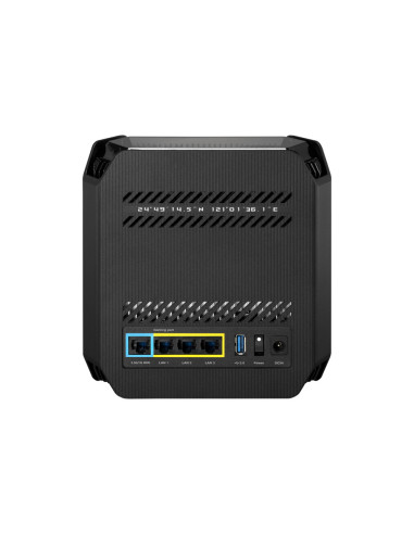 Router Wireless Asus GT6(B-1-PK)Black, tri-band, WI-FI 6, Standard retea  WiFi 6 (802.11ax), IPv4, IPv6, Backwards compatible wi