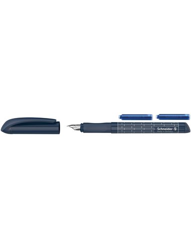 Blister Stilou Schneider Easy cu 2 rezerve, Bleumarin