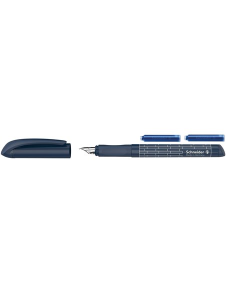 Blister Stilou Schneider Easy cu 2 rezerve, Bleumarin
