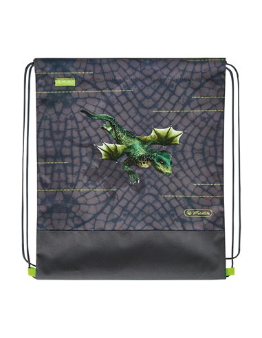 50037445,Ghiozdan echipat Herlitz Loop plus, Motiv dragon tale