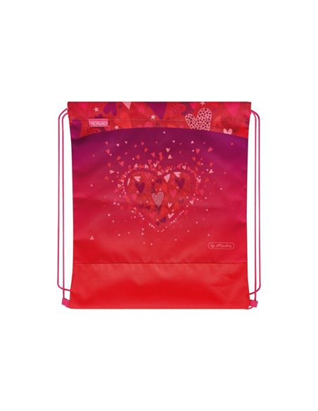50037353,Ghiozdan echipat Herlitz loop plus, Motiv sweet hearts