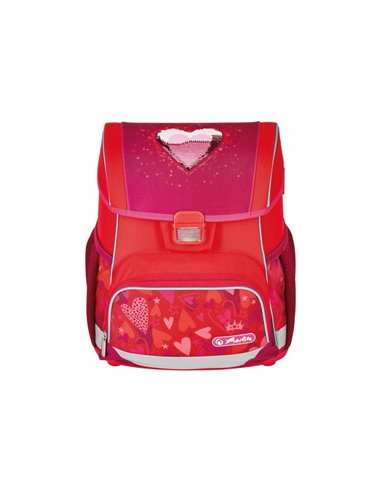 50037353,Ghiozdan echipat Herlitz loop plus, Motiv sweet hearts