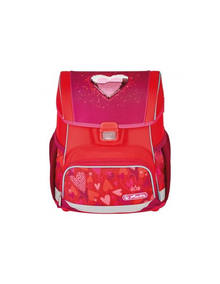 50037353,Ghiozdan echipat Herlitz loop plus, Motiv sweet hearts