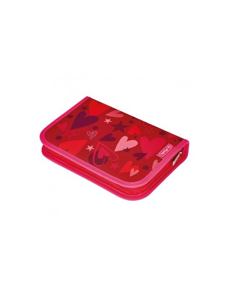 50037353,Ghiozdan echipat Herlitz loop plus, Motiv sweet hearts