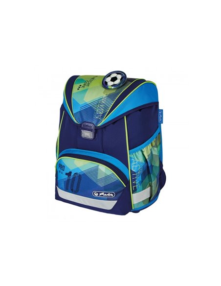 50037711,Ghiozdan echipat ultralight plus, Motiv green goal