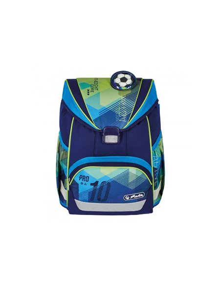 50037711,Ghiozdan echipat ultralight plus, Motiv green goal