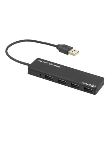 Hub USB 2.0 Tellur Basic, 4 port, Negru,TLL321041