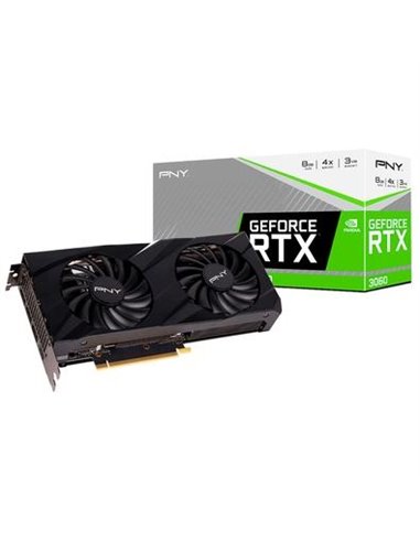 Placa video PNY GeForce RTX 3060 8GB Verto Dual Fan, GDDR6, 128bit, 1320MHz clock speed, 3x DisplayPort 1.4a, 1x HDMI