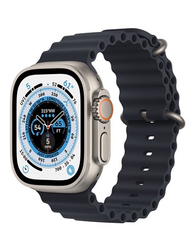 Apple Watch Ultra Cellular, 49mm Titanium Case with Midnight Ocean