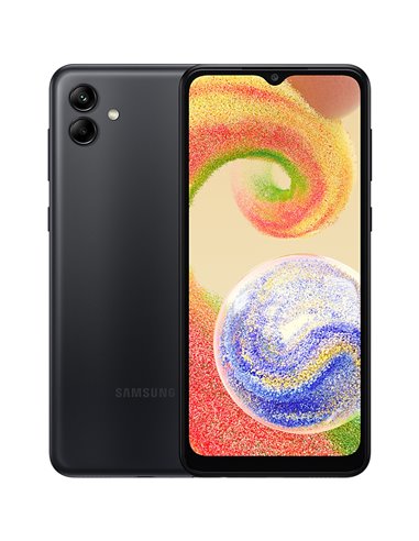 SAMSUNG A04 A045F 6.5" 4GB 64GB DualSIM Black (non EU spec, 2pin EU adapter, CE