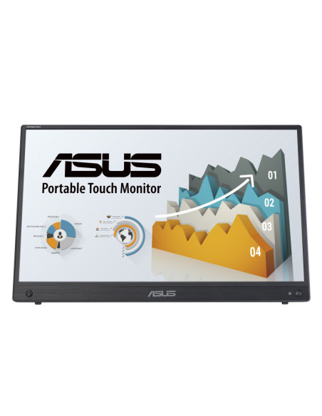 ASUS ZenScreen Touch MB16AHT portable monitor — 15.6-inch FHD (1920 x 1080), IPS, aspect ratio  16 9, brightness  250cd cm2, con