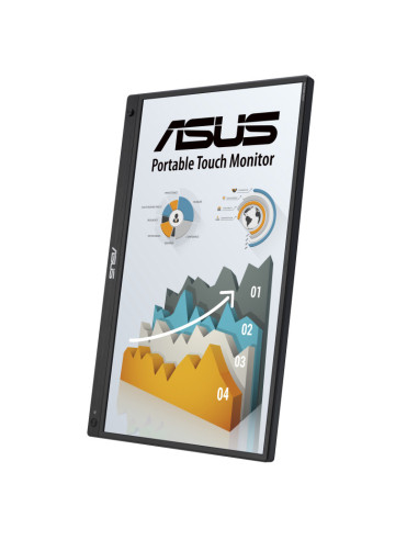 ASUS ZenScreen Touch MB16AHT portable monitor — 15.6-inch FHD (1920 x 1080), IPS, aspect ratio  16 9, brightness  250cd cm2, con