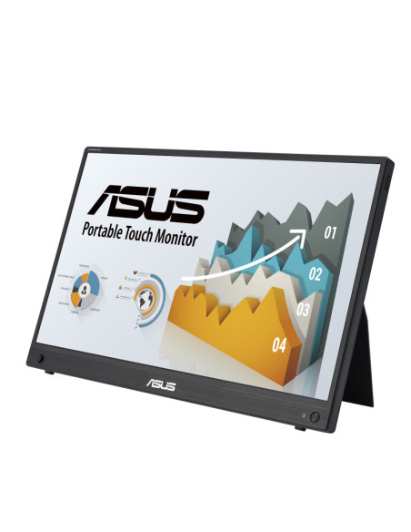 ASUS ZenScreen Touch MB16AHT portable monitor — 15.6-inch FHD (1920 x 1080), IPS, aspect ratio  16 9, brightness  250cd cm2, con