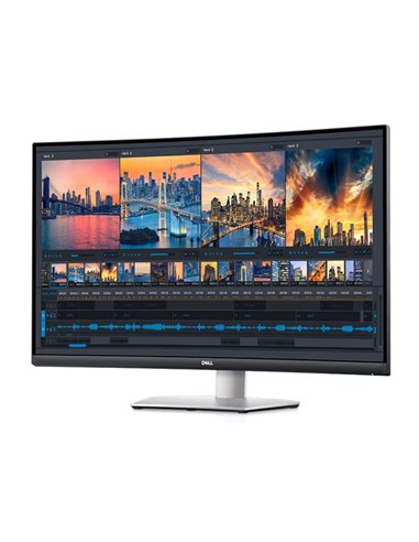 Monitor Dell 34'' S3221QSA, 80.01 cm, Maximum preset resolution: 3840 x 2160 at 60 Hz, Screen type Active matrix-TFT LCD