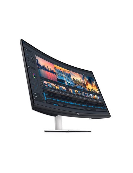 Monitor Dell 34'' S3221QSA, 80.01 cm, Maximum preset resolution: 3840 x 2160 at 60 Hz, Screen type Active matrix-TFT LCD