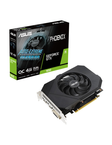Placa video Asus nVidia Phoenix GeForce GTX 1650 OC 4GB GDDR6, 128BIT, 1x DisplayPort, 1x HDMI, 1x DVI-D, PCIe