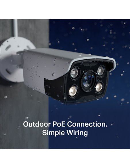 "TP-LINK VIGI 4MP Outdoor Bullet Network Camera,VIGI C340(4mm), 1/3""
Progressive Scan CMOS, obiectiv: 4mm, F1.6,  unghi vizuali