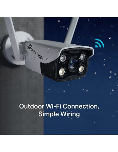 "TP-LINK VIGI 4MP Outdoor Bullet Network WIFI Camera,VIGI C340-W(4mm), 1/3""
Progressive Scan CMOS, obiectiv: 4mm, F1.6,  unghi