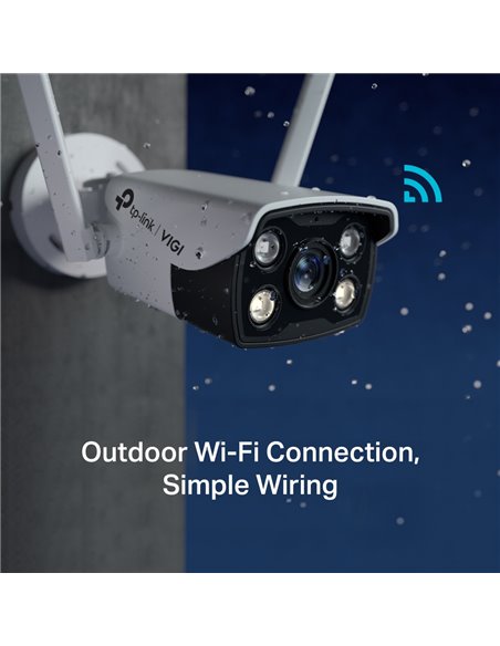 "TP-LINK VIGI 4MP Outdoor Bullet Network WIFI Camera,VIGI C340-W(4mm), 1/3""
Progressive Scan CMOS, obiectiv: 4mm, F1.6,  unghi