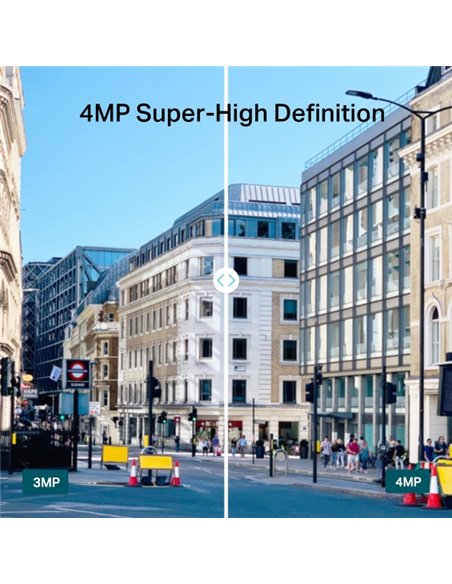 "TP-LINK VIGI 4MP Outdoor Bullet Network Camera,VIGI C340i(4mm), 1/3""
Progressive Scan CMOS, obiectiv: 4mm, F2.2,  unghi vizual