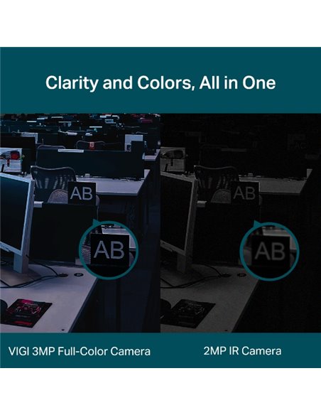 "TP-LINK VIGI 3MP Indoor Turret Network Camera,VIGI C430(2.8mm), 1/2.8""Progressive Scan CMOS, obiectiv: 2.8mm, F1.6,  unghi viz