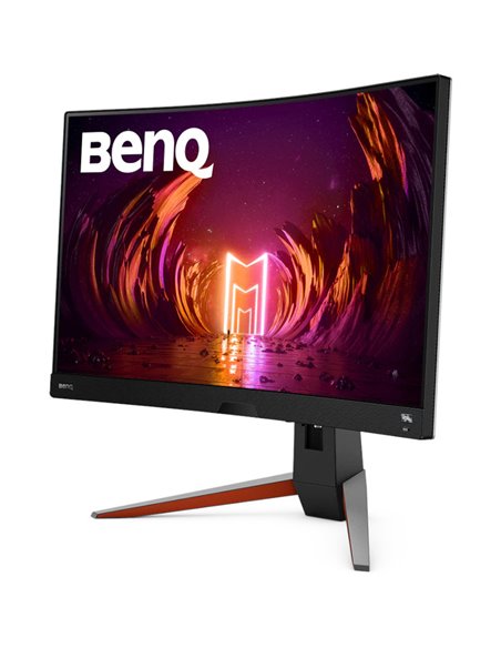 Monitor 31.5" BENQ EX3210R, iluminare de fundal cu leduri, gaming Mobiuz, QHD 2560* 1440, 300 cd/ mp, HDR10, VESA DisplayHDR 400
