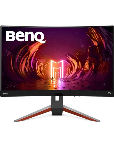 Monitor 31.5" BENQ EX3210R, iluminare de fundal cu leduri, gaming Mobiuz, QHD 2560* 1440, 300 cd/ mp, HDR10, VESA DisplayHDR 400