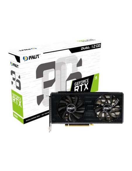 Placa video Palit GeForce RTX 3060 Dual LHR, 12GB