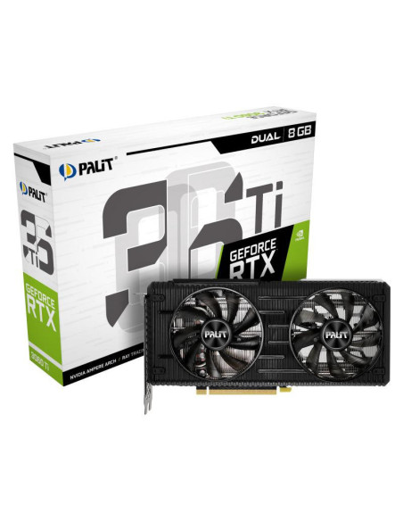 Placa video Palit GeForce RTX 3060 Ti Dual LHR, 8GB